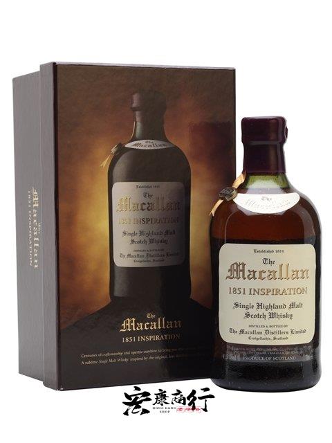 香港地區高價收購威士忌酒 專業回收麥卡倫(Macallan)風華1851(舊版)
