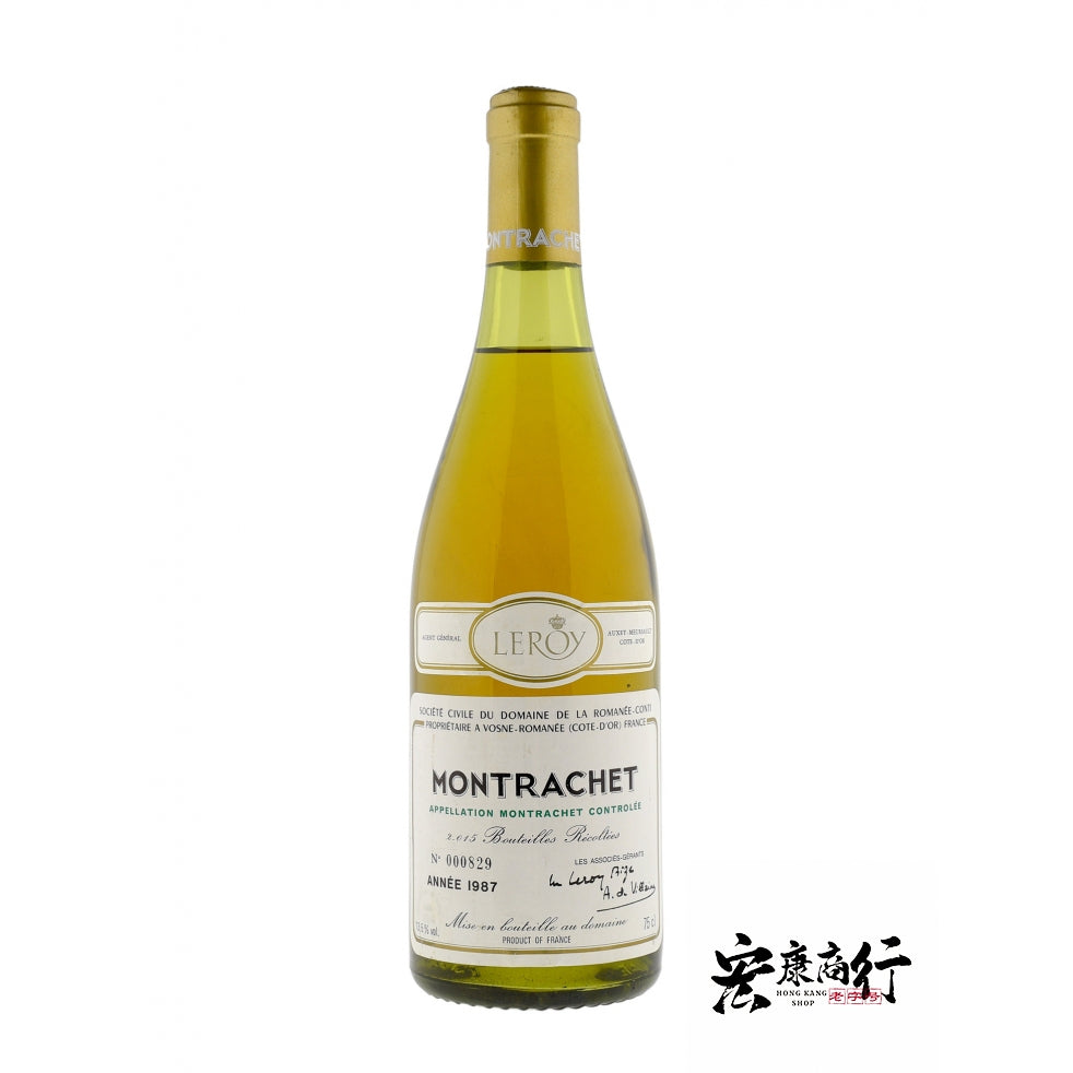 【宏康商行】高價收購DRC羅曼尼·康帝(蒙哈榭特級園)Montrachet 1987年份葡萄酒 | 香港專業回收葡萄酒