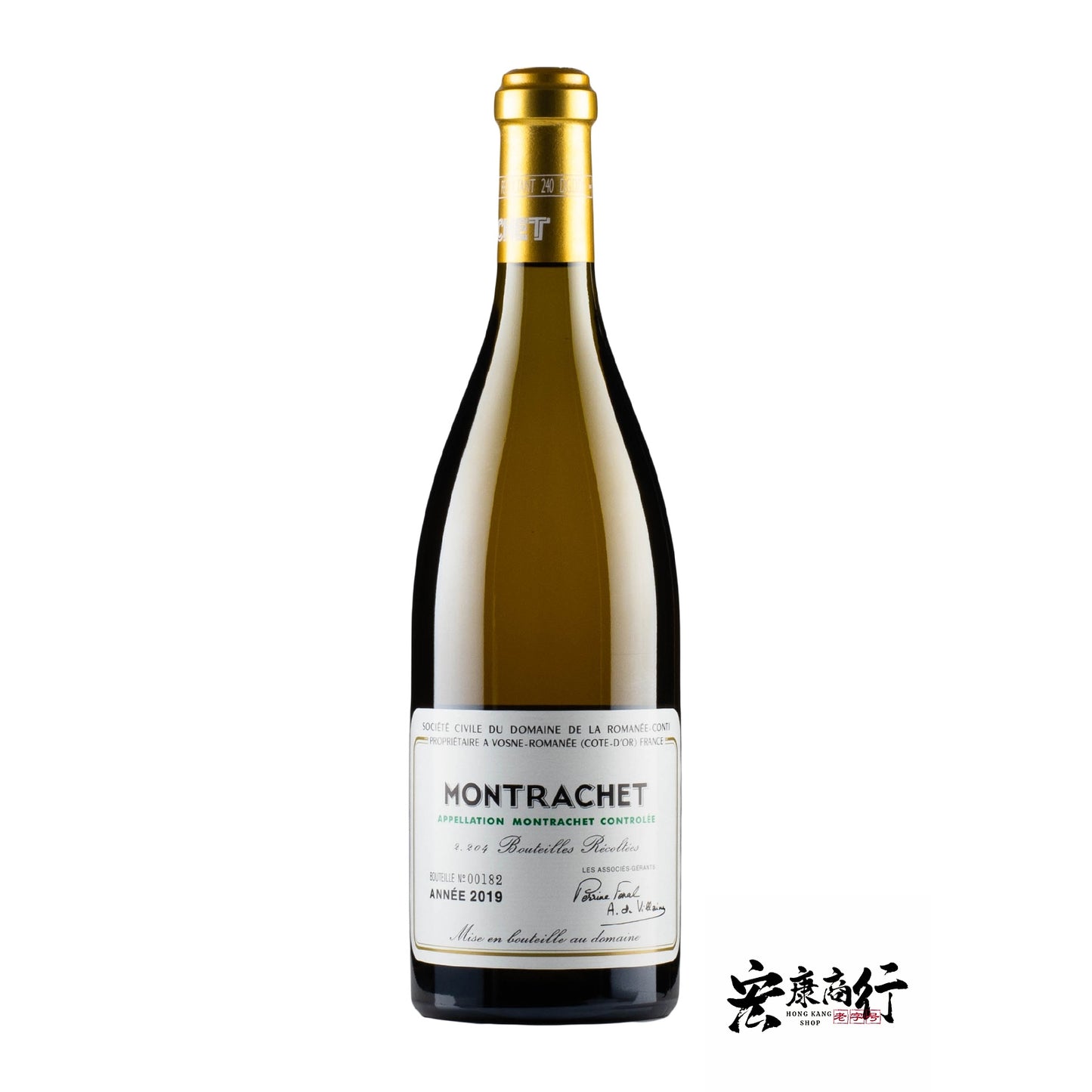香港回收名莊葡萄酒:2019年份羅曼尼·康帝(蒙哈榭特級園)Montrachet葡萄酒高價收購