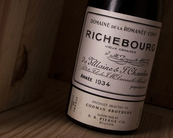 Richebourg: AOC, Producer Labelling and Provenance reference image for identification and condition review
