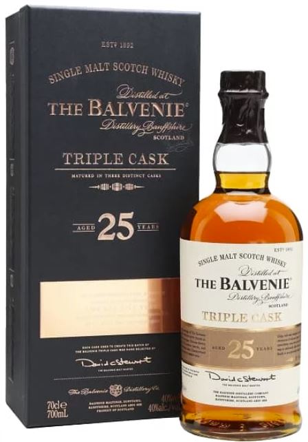 香港威士忌回收網 專業回收威士忌酒 高價收購百富（Balvenie）25年 TRIPLE CASK
