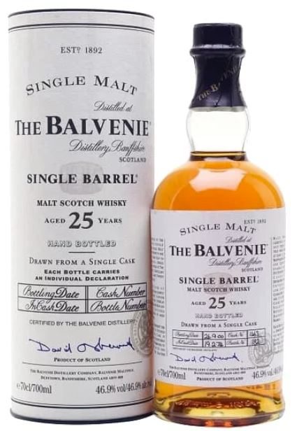 【宏康商行收購網】專業回收百富（Balvenie）25年 SINGLE BARREL 高價收購世界威士忌酒
