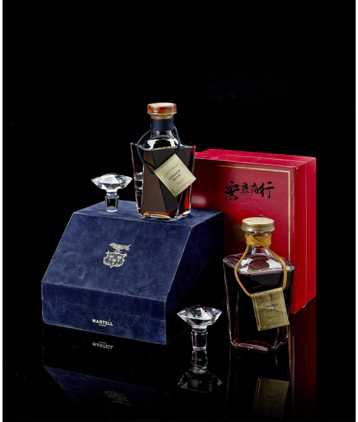 宏康酒行收購大批量收購各知名洋酒 馬爹利 (Martell)藍帶水晶 - 高清細節圖