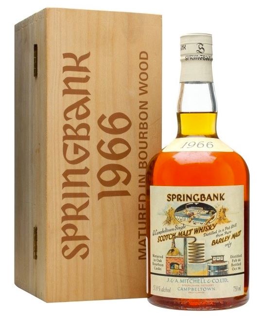 旺角地區專業收購世界威士忌酒 高價回收雲頂（Springbank）Single Cask 1966