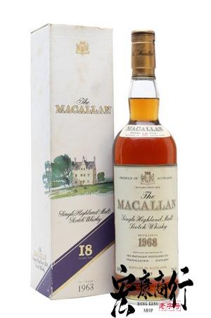 香港十八區最高價格收購鑒定威士忌酒 上門回收麥卡倫 1968年 Macallan 1968 Special Selection 18