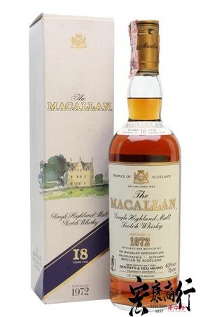 宏康商行高價收購威士忌酒 上門回收麥卡倫 17年 1972年 Macallan 1972 Special Selection 18 years