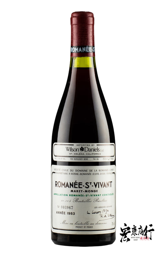 香港地區高價收購紅酒 回收DRC羅曼尼-聖-維旺（Romanee-Saint-Vivant）1983系列紅酒