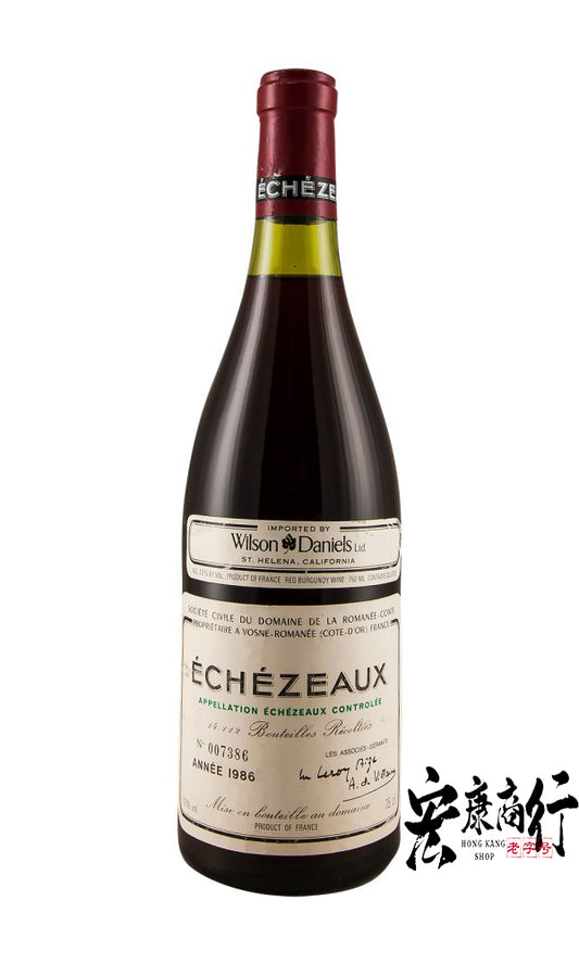 太子地區高價收購DRC系列紅酒 回收依瑟索（Echezeaux）1986 系列紅酒