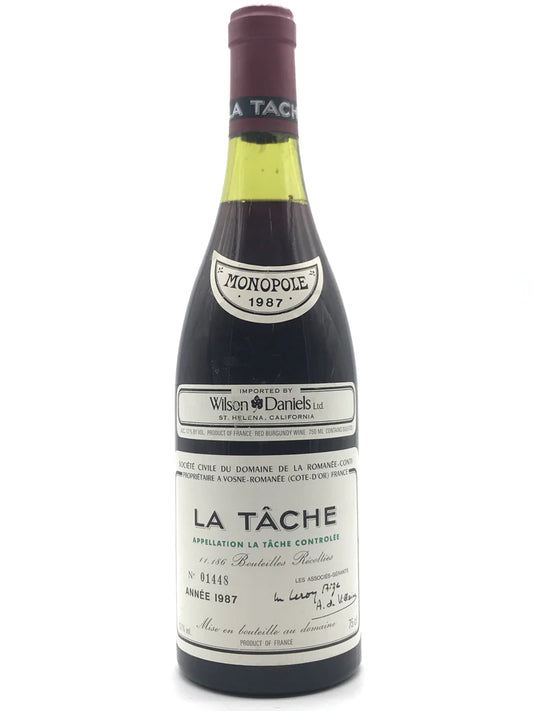 旺角地區高價收購DRC紅酒  回收拉塔希（La Tache）1987 系列紅酒