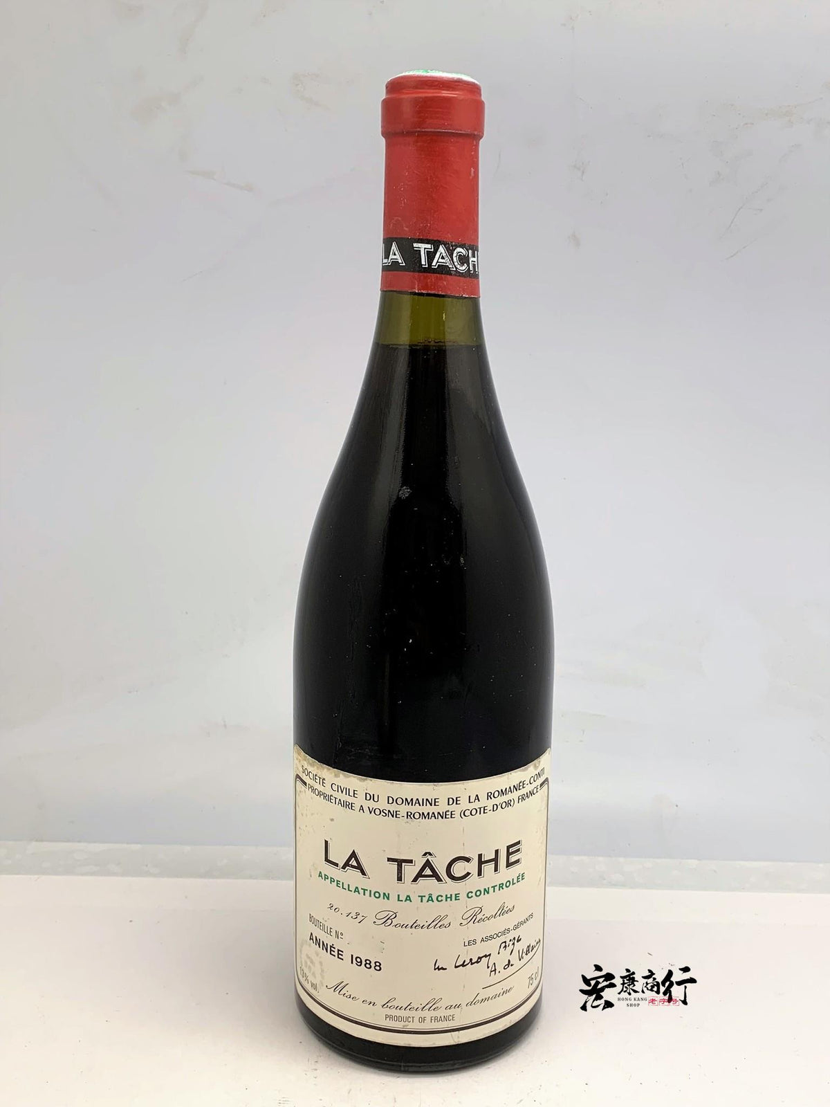香港回收DRC紅酒 收購拉塔希（La Tache）1988… - 宏康酒行實物展示