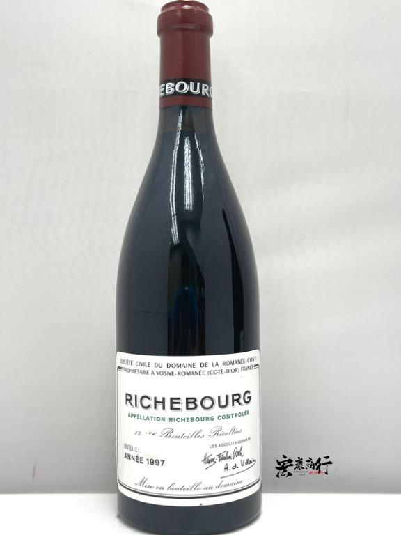 DRC系列紅酒 回收裡奇堡（Richebourg）1… 瓶身正面照｜宏康酒行回收參考