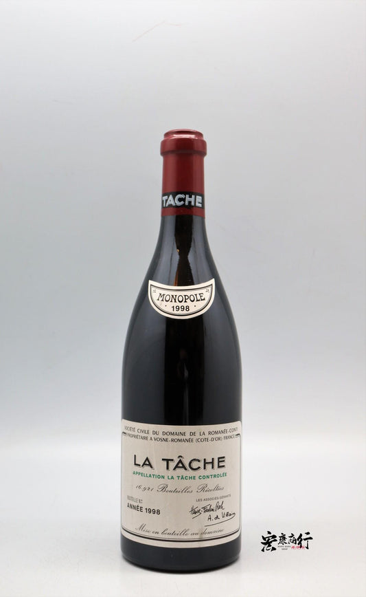 太子地區上門回收紅酒 專業收購DRC拉塔希（La Tache） 1998 系列紅酒