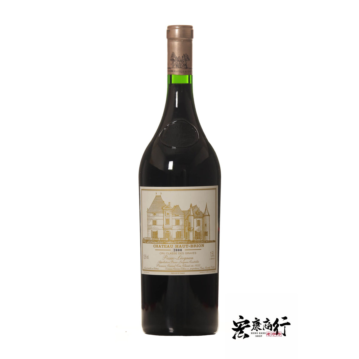 收購侯伯王Haut-Brion 2000 年份系列紅… 瓶身正面照｜宏康酒行回收參考