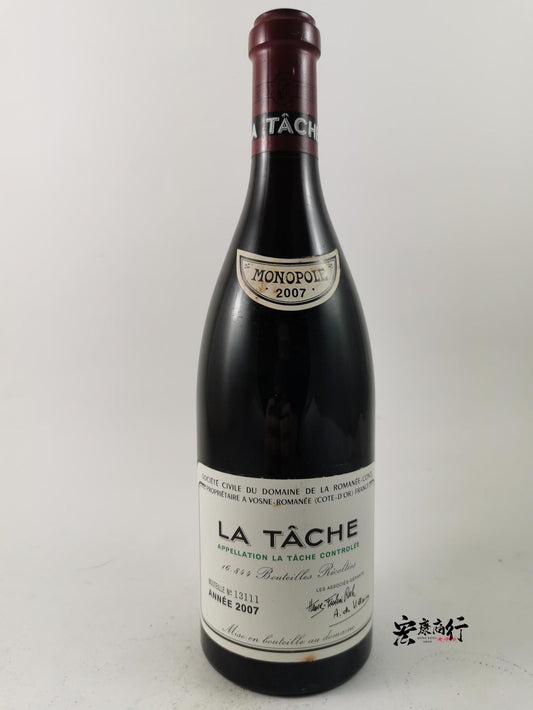 【宏康商行】高價收購紅酒  回收DRC系列紅酒 上門回收拉塔希（La Tache）2007系列紅酒