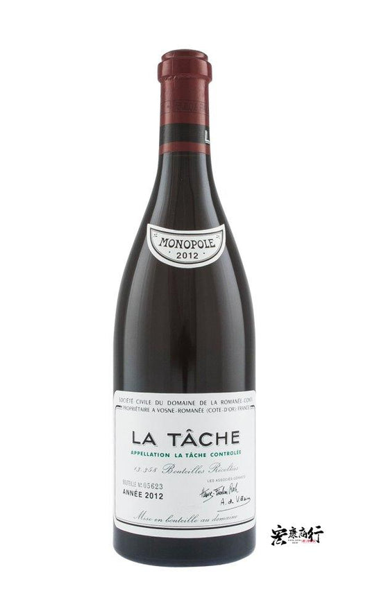 宏康商行紅酒回收專家|上門回收DRC系列紅酒|收購拉塔希（La Tache）2012系列紅酒