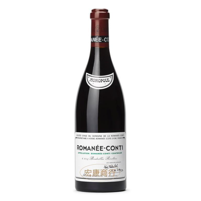 2019 Romanée-Conti 紅酒 瓶身正面照｜宏康酒行回收參考