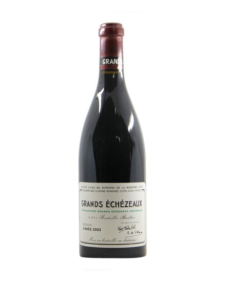香港回收2003 Grands Echézeaux 大依瑟索紅酒 - 宏康酒行實物展示