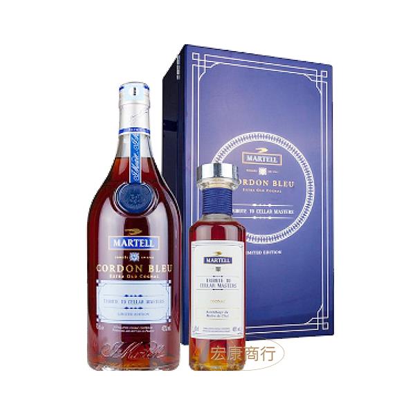 馬爹利 藍帶 首席臻釀禮盒 Martell Cord… 瓶身正面照｜宏康酒行回收參考