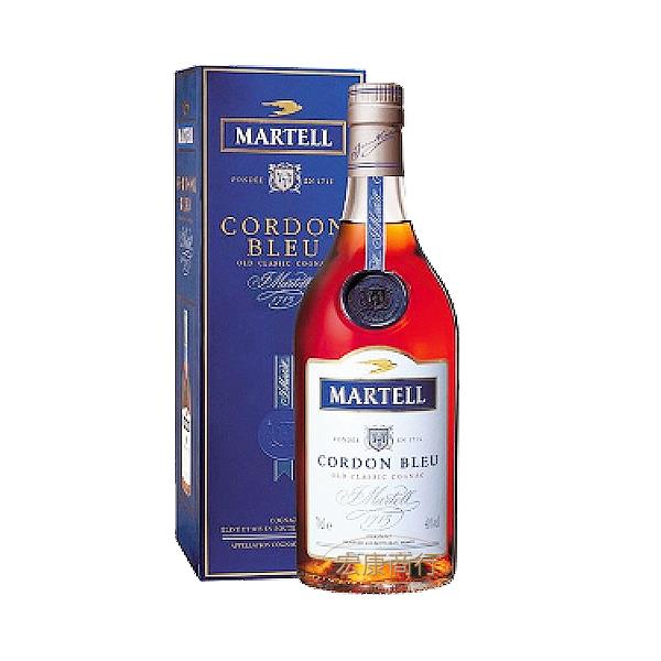 馬爹利藍帶新版 Martell Cordon Ble… 瓶身正面照｜宏康酒行回收參考