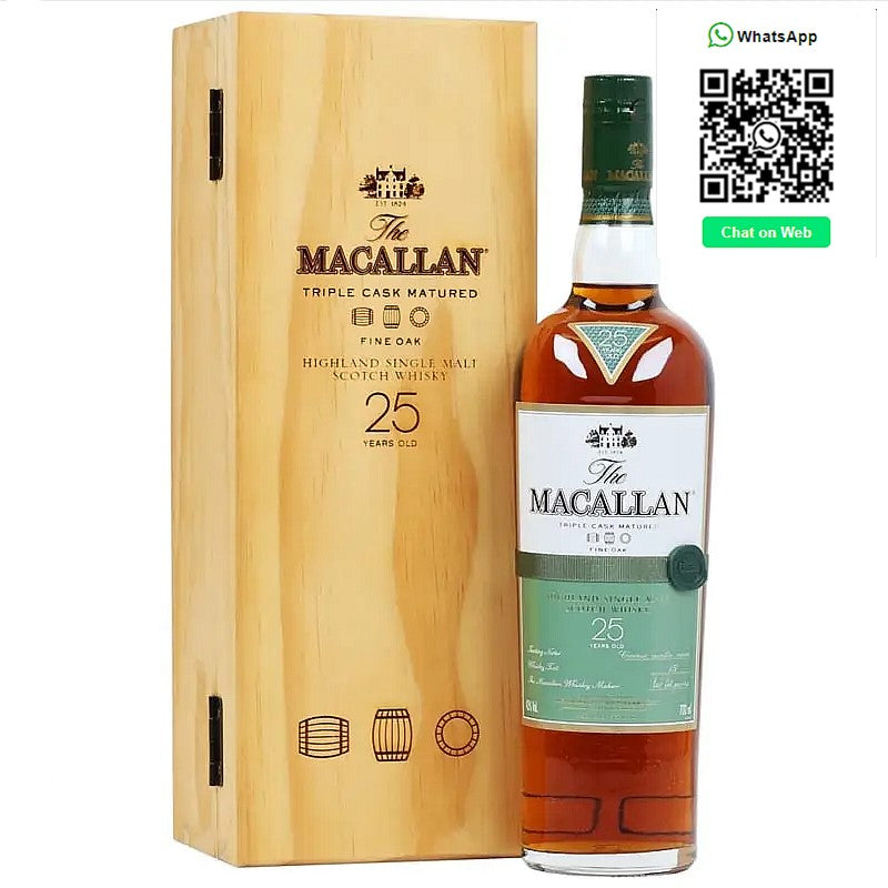 Macallan 25 Year Old Golden Triple Cask Single Malt Whisky