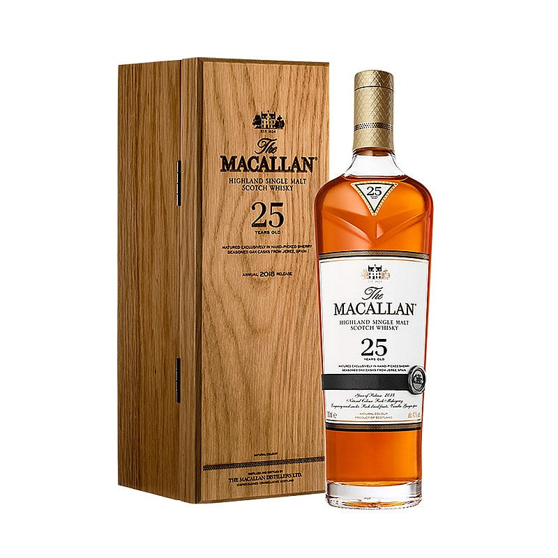 麥卡倫25年木盒價格Sherry Oak 25 Ye… 實拍圖｜宏康酒行香港回收
