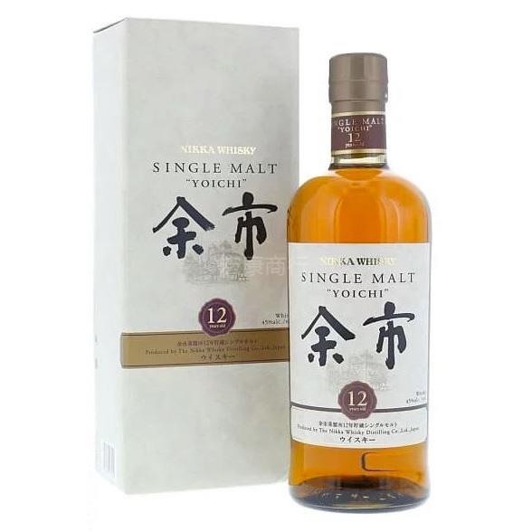 餘市12年新版日本威士忌 瓶身正面照｜宏康酒行回收參考